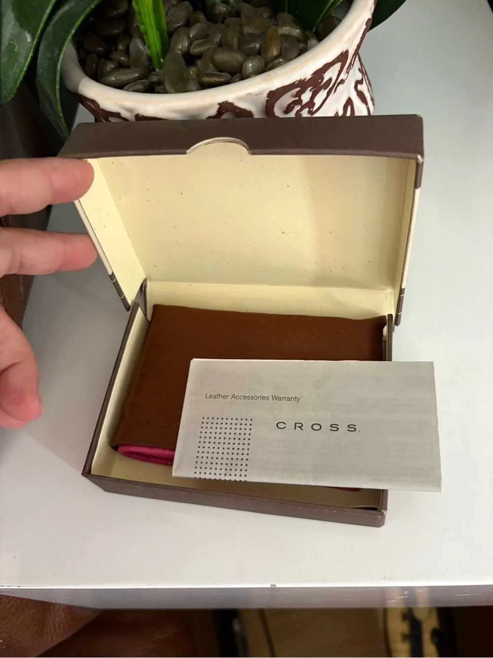 Cross Pink Perforated Card & Key Holder Wallet
